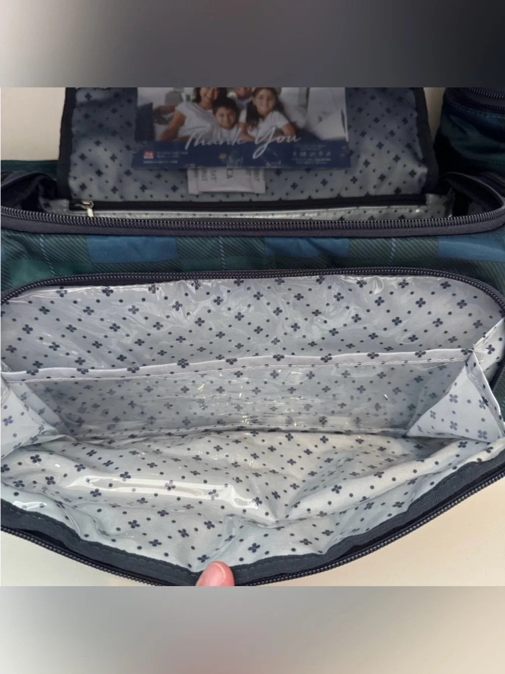 lug 3pc Trolley Set NWT Pop Plaid Navy